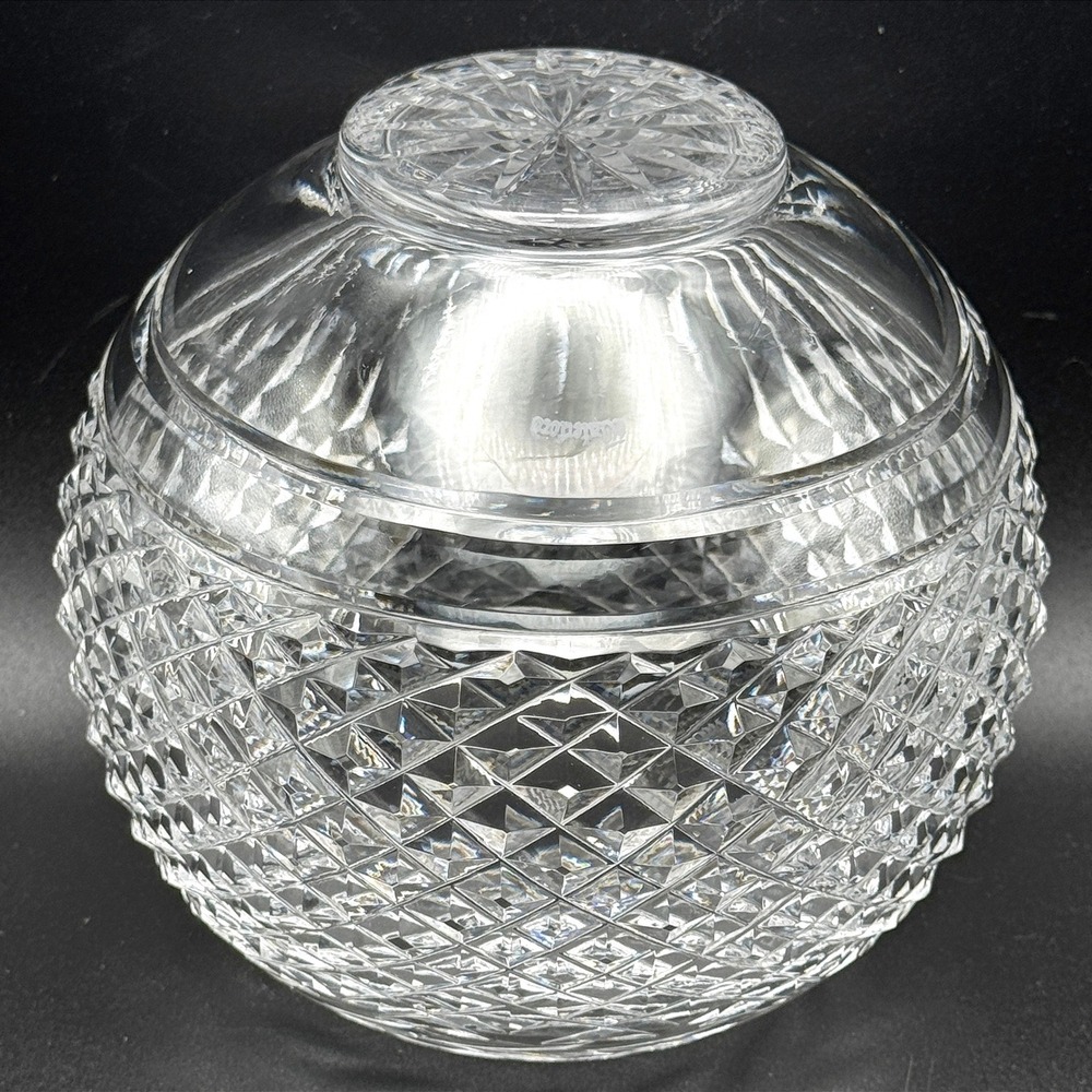 Vintage Waterford Lismore Rose Bowl Cut Crystal Centerpiece Gothic Mark Ireland - Picture 4 of 13